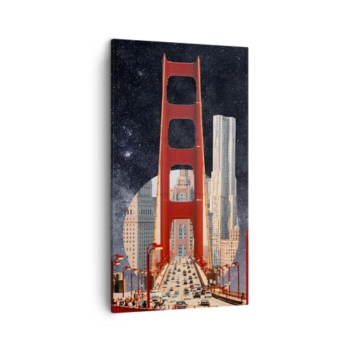 Schilderen op canvas - Altijd in het centrum - 45x80 cm