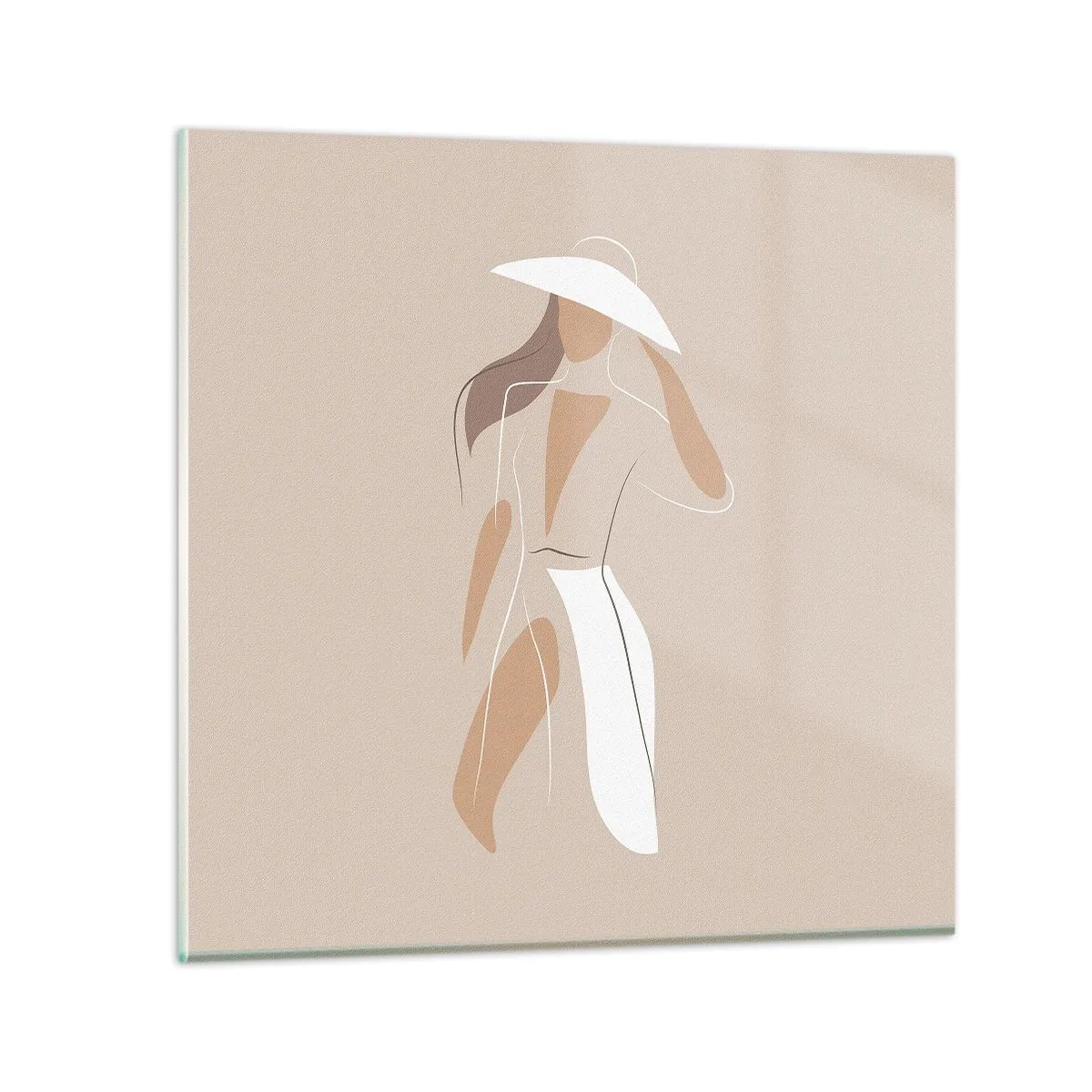 Schilderen op glas - Mode is leuk - 30x30 cm