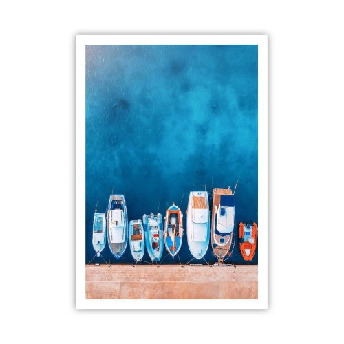 Poster - In één rij - 70x100 cm