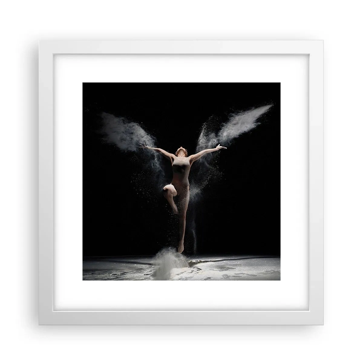 Poster in een witte lijst - Elfen bestaan - 30x30 cm