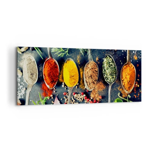 Schilderen op canvas - Culinaire magie - 100x40 cm