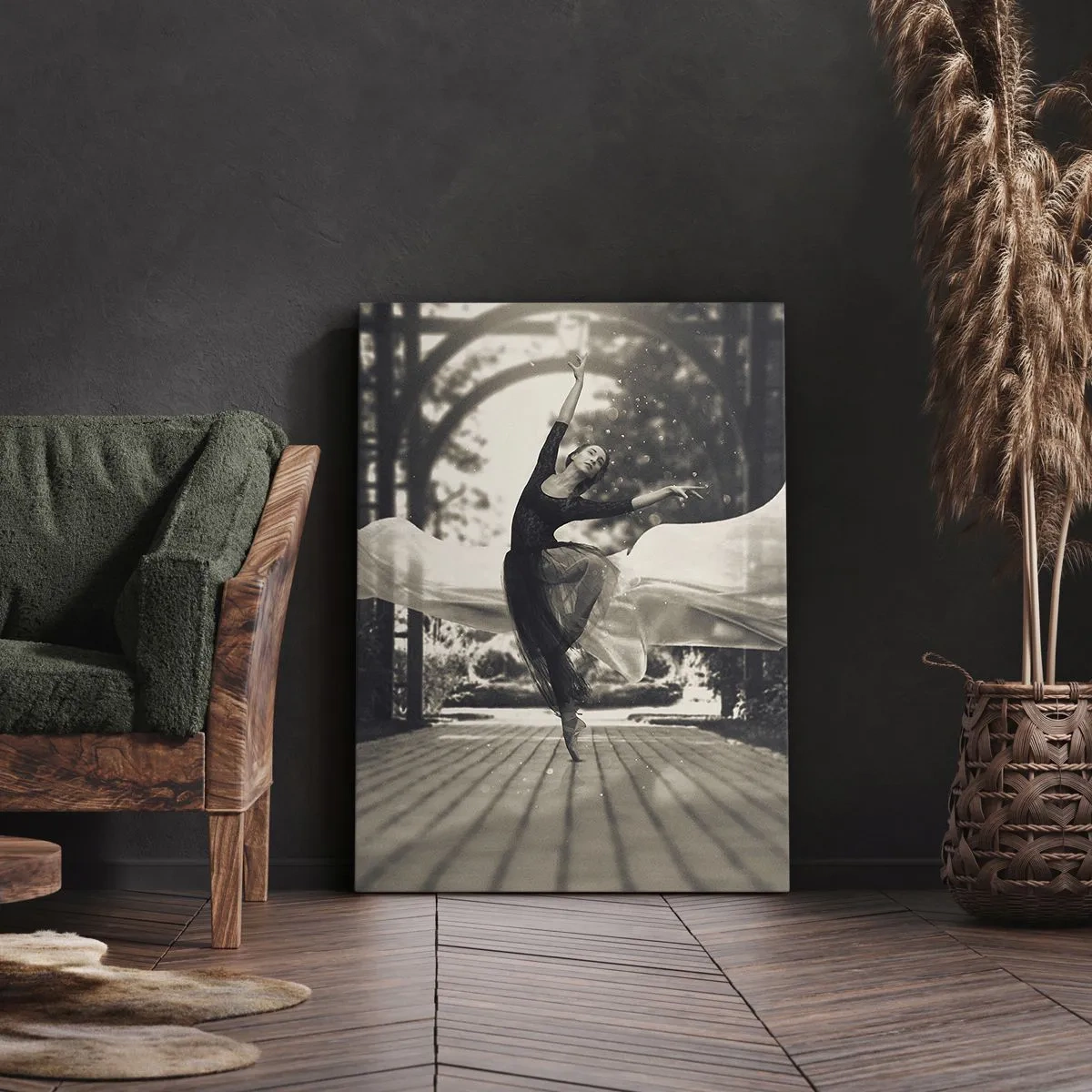 Schilderen op canvas - De dans van de tuingeest - 50x70 cm