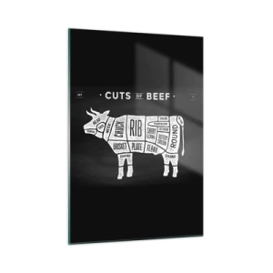 Schilderen op glas - Slagers ABC - 50x70 cm