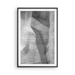 Poster in een zwarte lijst - Een echte uitdaging - 61x91 cm