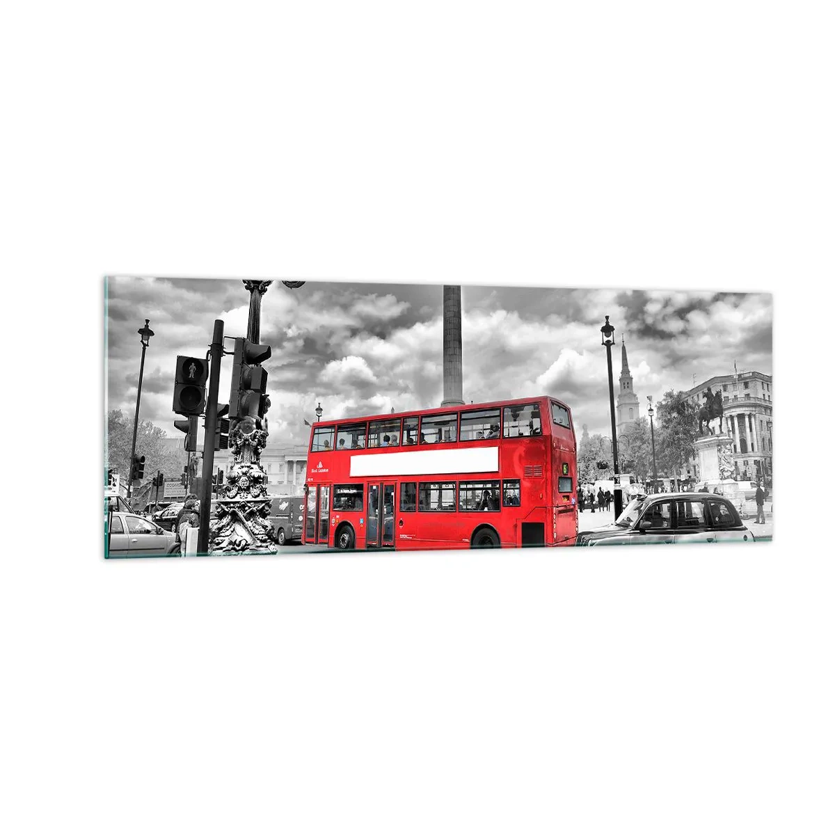 Schilderen op glas - De echte bloedbaan van de stad - 140x50 cm