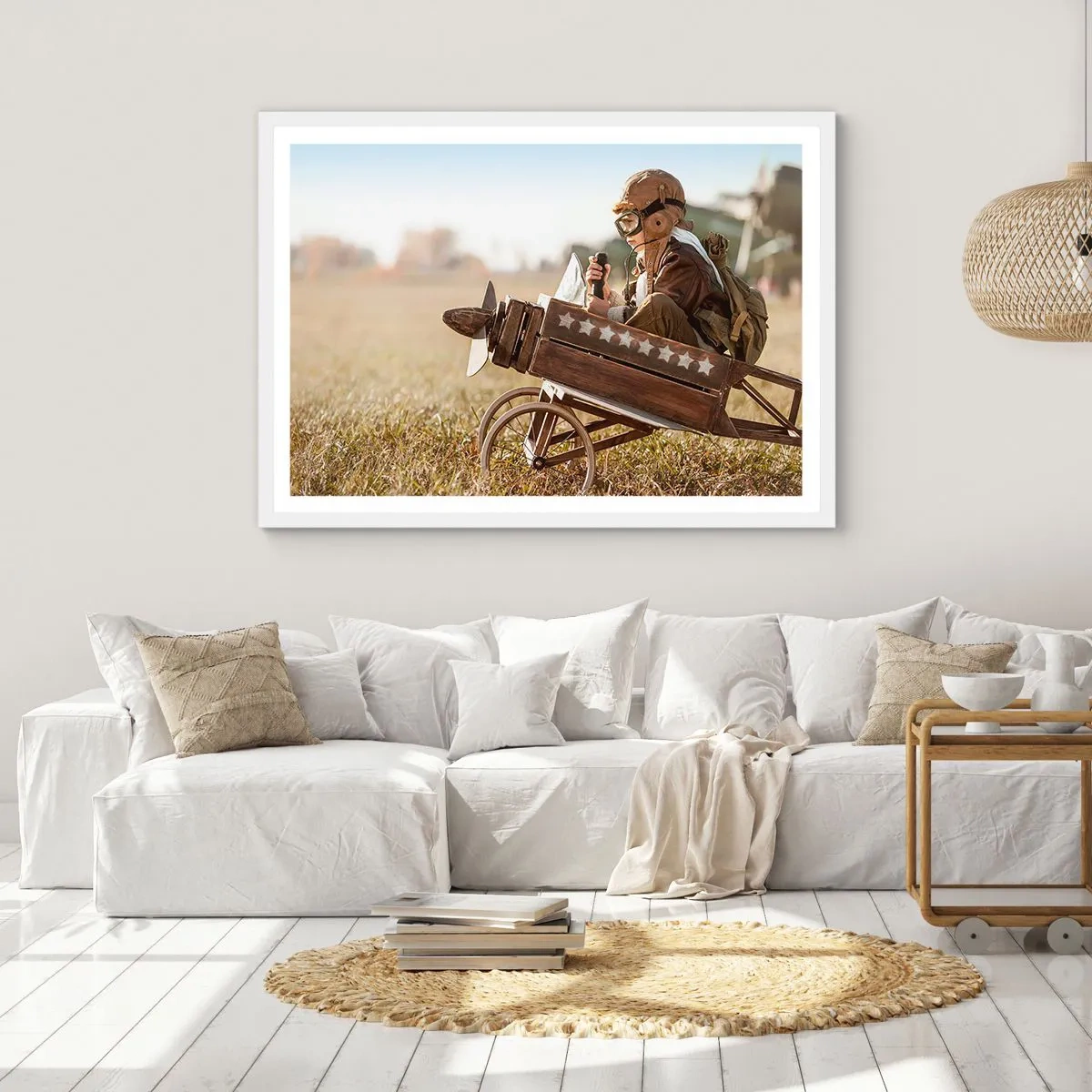 Poster in een witte lijst - Begin naar een droom - 50x40 cm