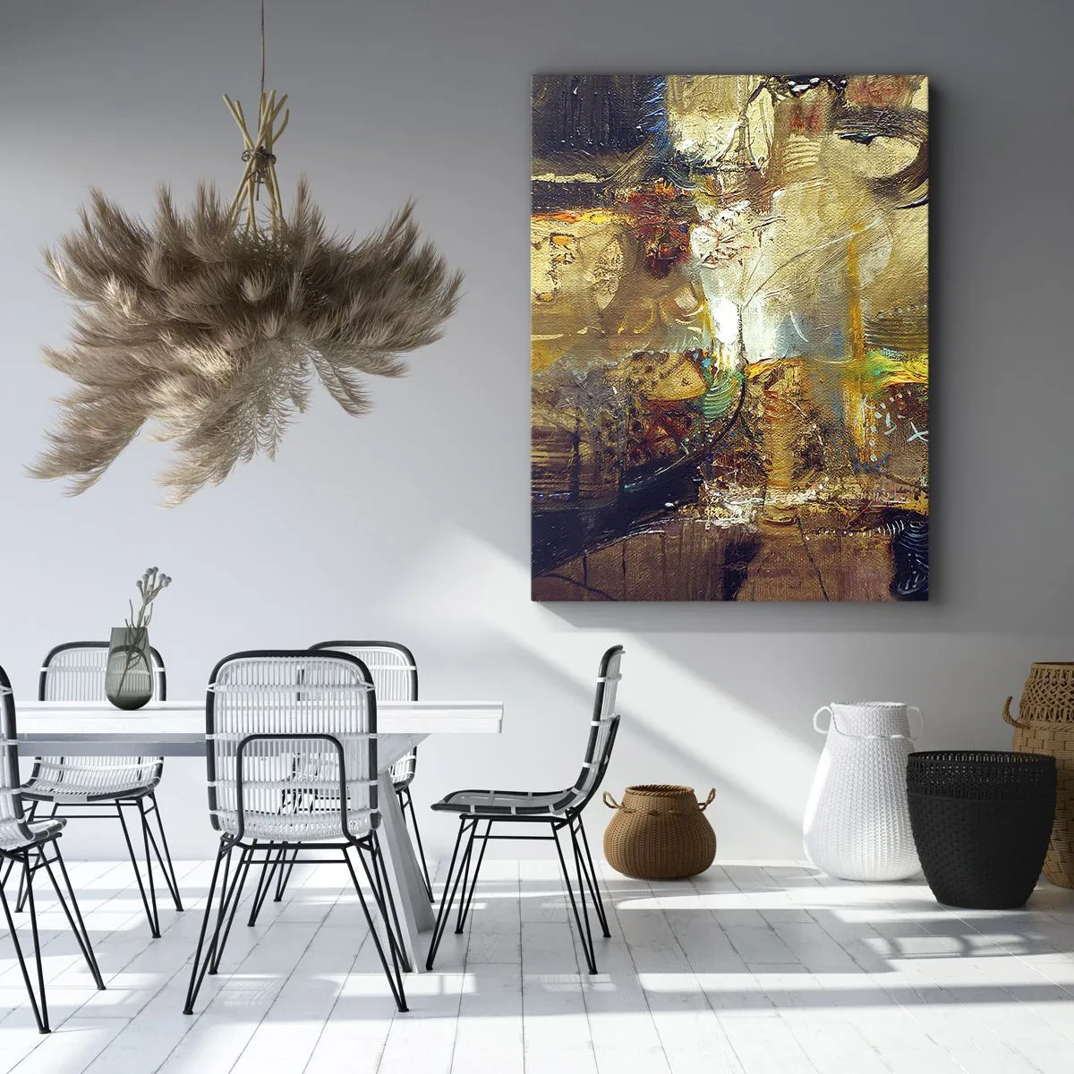 Schilderen op canvas - Koud, warmer, heet - 50x70 cm