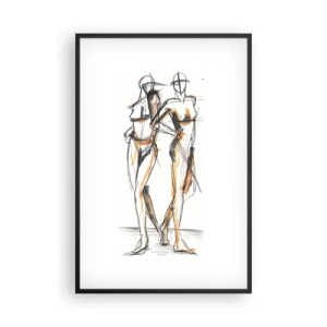 Poster in een zwarte lijst - Een studie van genade - 61x91 cm