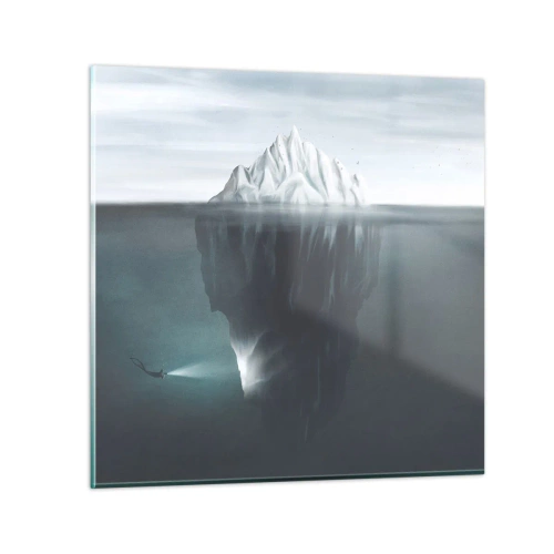 Schilderen op glas - Onderwater mysterie - 30x30 cm
