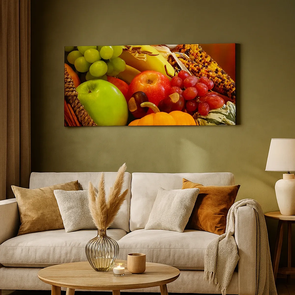 Schilderen op canvas - Oogstmand - 30x30 cm