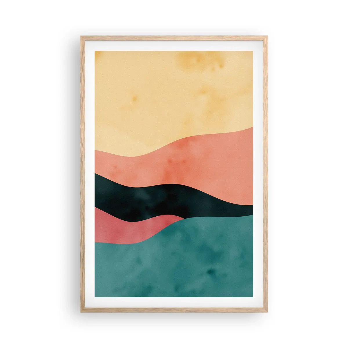 Een poster in een licht eiken lijst - Conforme non-conformiteit - 61x91 cm
