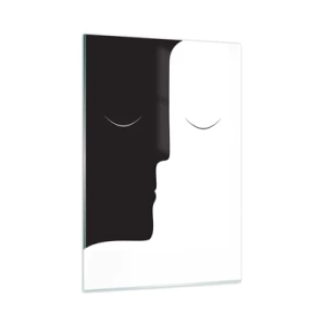 Schilderen op glas - Eenheid van tegenstellingen - 80x120 cm