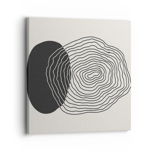 Schilderen op canvas - Duur en spiertrekkingen - 30x30 cm