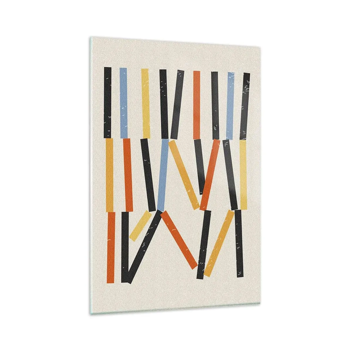 Schilderen op glas - Compositie op goed niveau - 80x120 cm