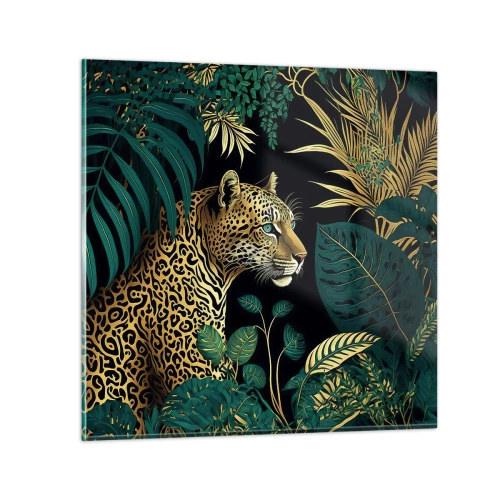 Schilderen op glas - Een gastheer in de jungle - 70x70 cm