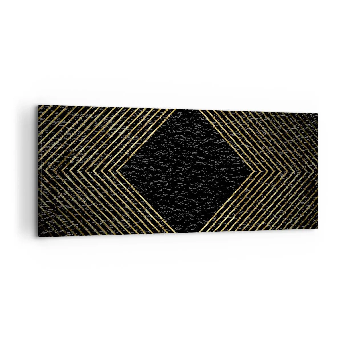 Schilderen op canvas - Geometrie in glamoureuze stijl - 120x50 cm