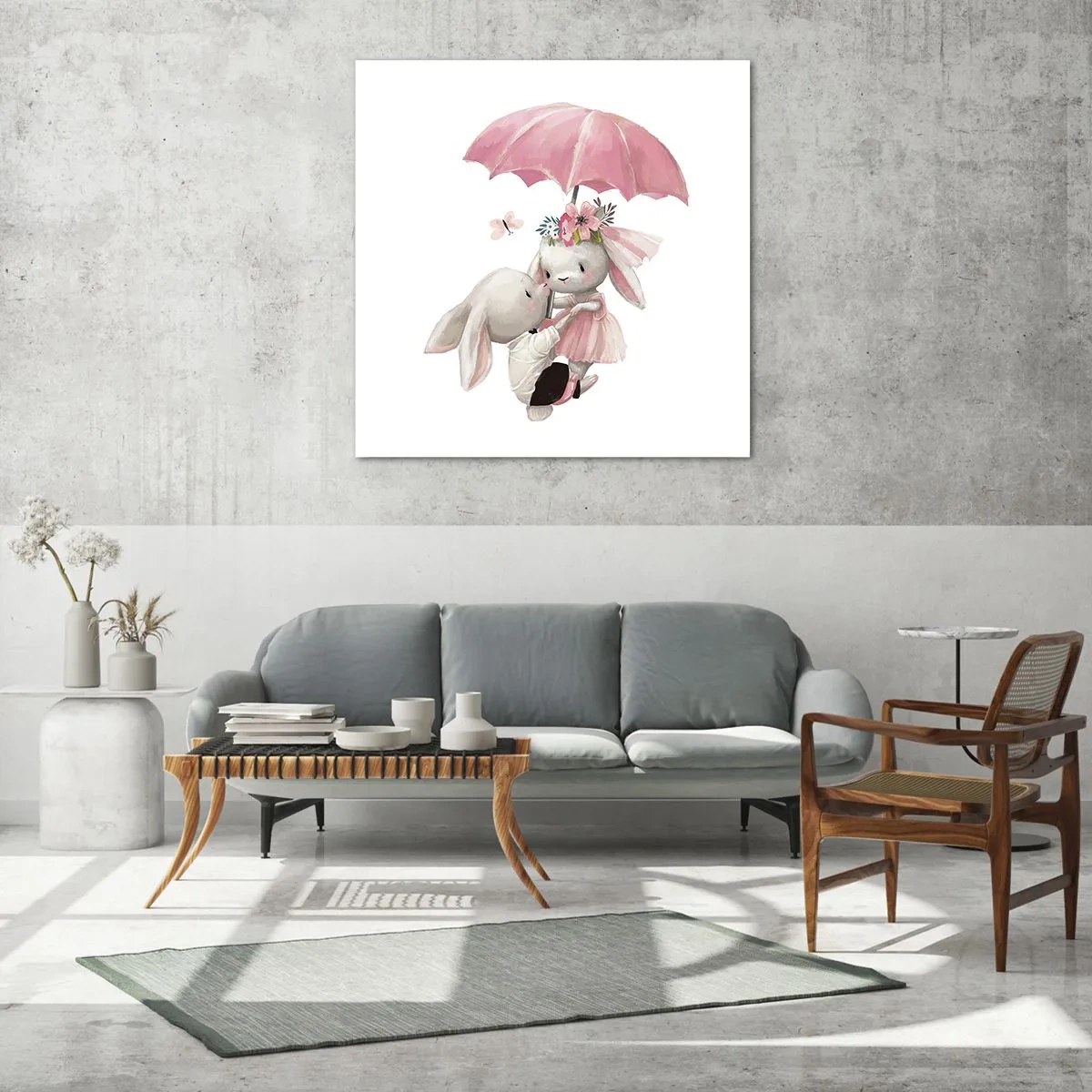 Schilderen op glas - Dit is liefde - 60x60 cm