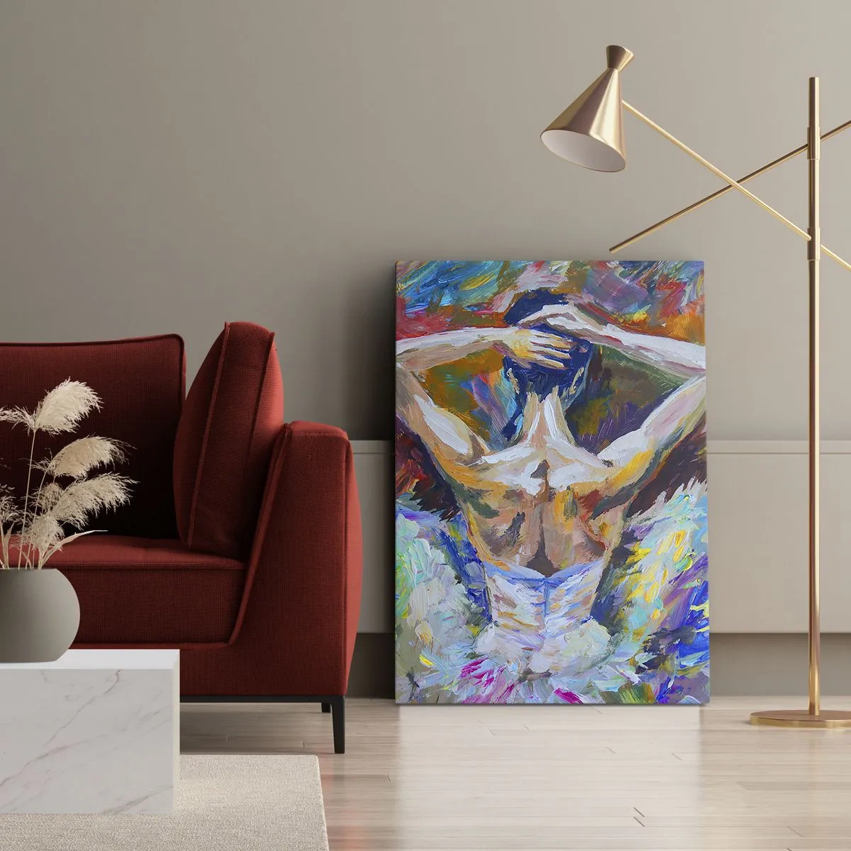 Schilderen op canvas - Het kan van alles zijn - 70x100 cm