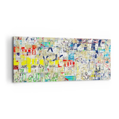 Schilderen op canvas - Het is gewoon een lust voor het oog - 100x40 cm
