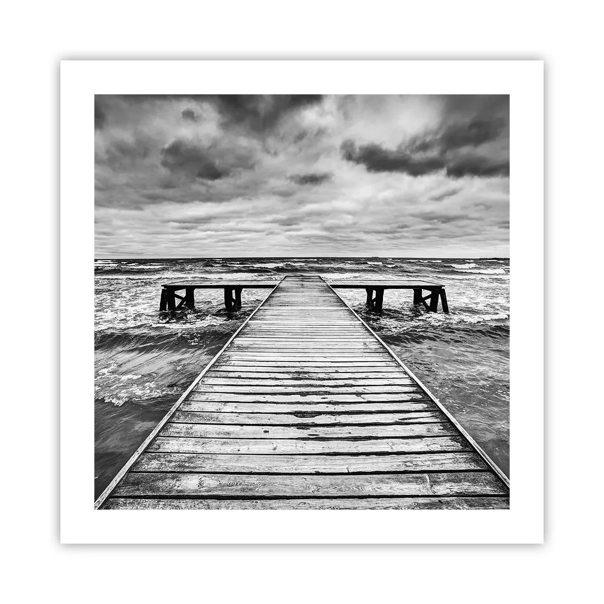 Poster - Ik wacht tot de wind wegjaagt... - 50x50 cm