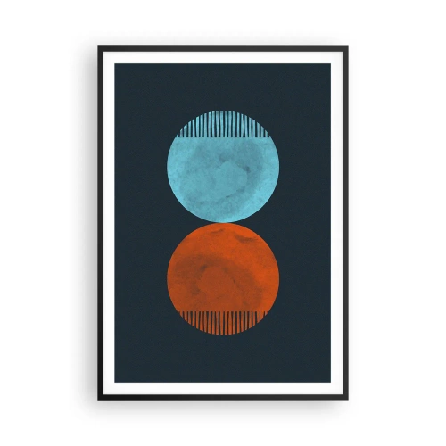 Poster in een zwarte lijst - Alleen geometrie? - 70x100 cm