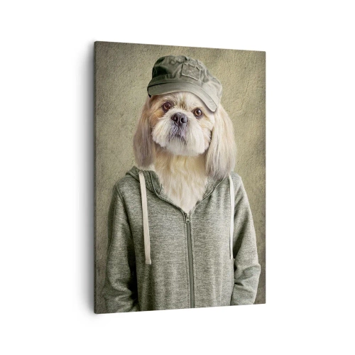 Schilderen op canvas - Ik heb liever losser - 50x70 cm