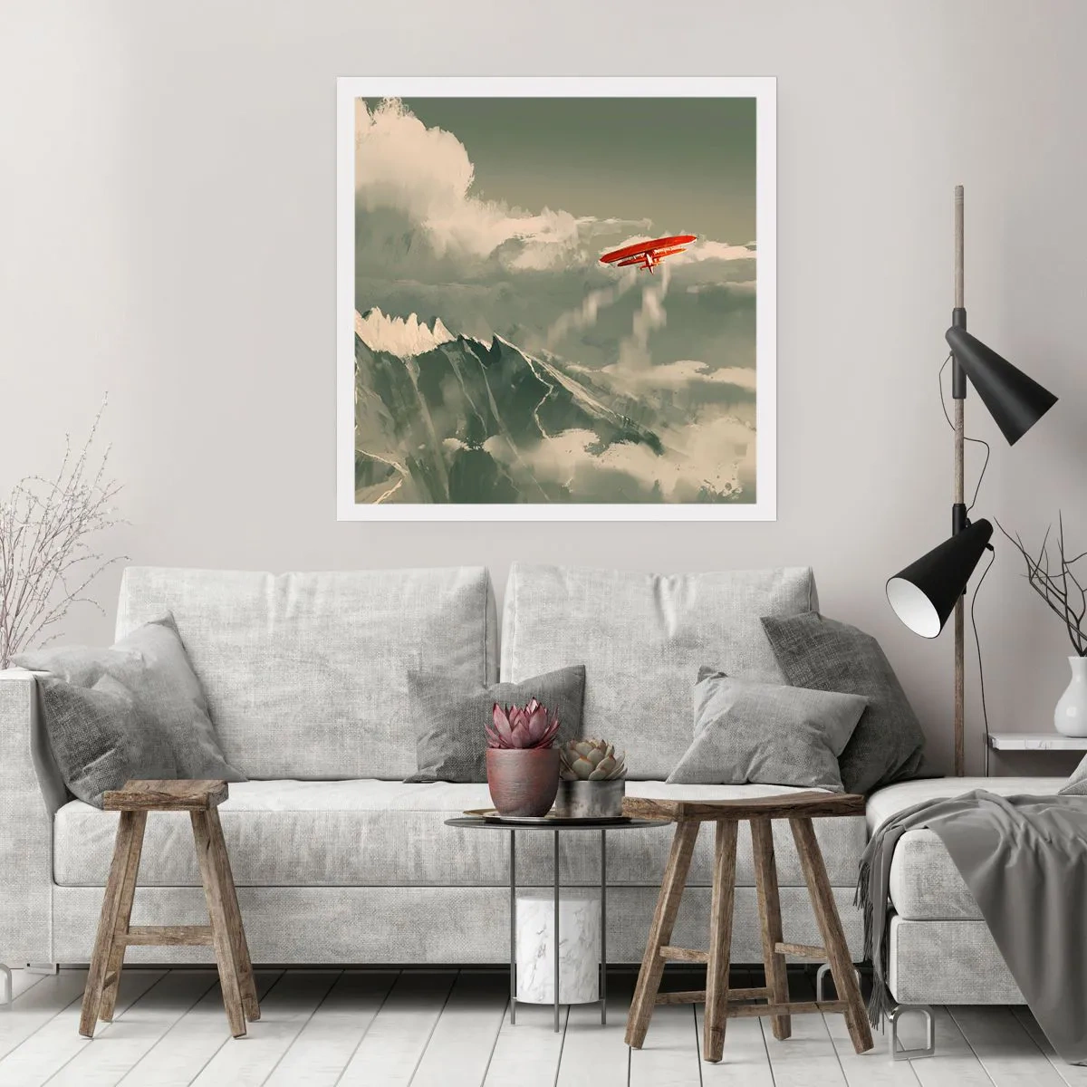 Poster - Onverschrokken pionier - 40x40 cm