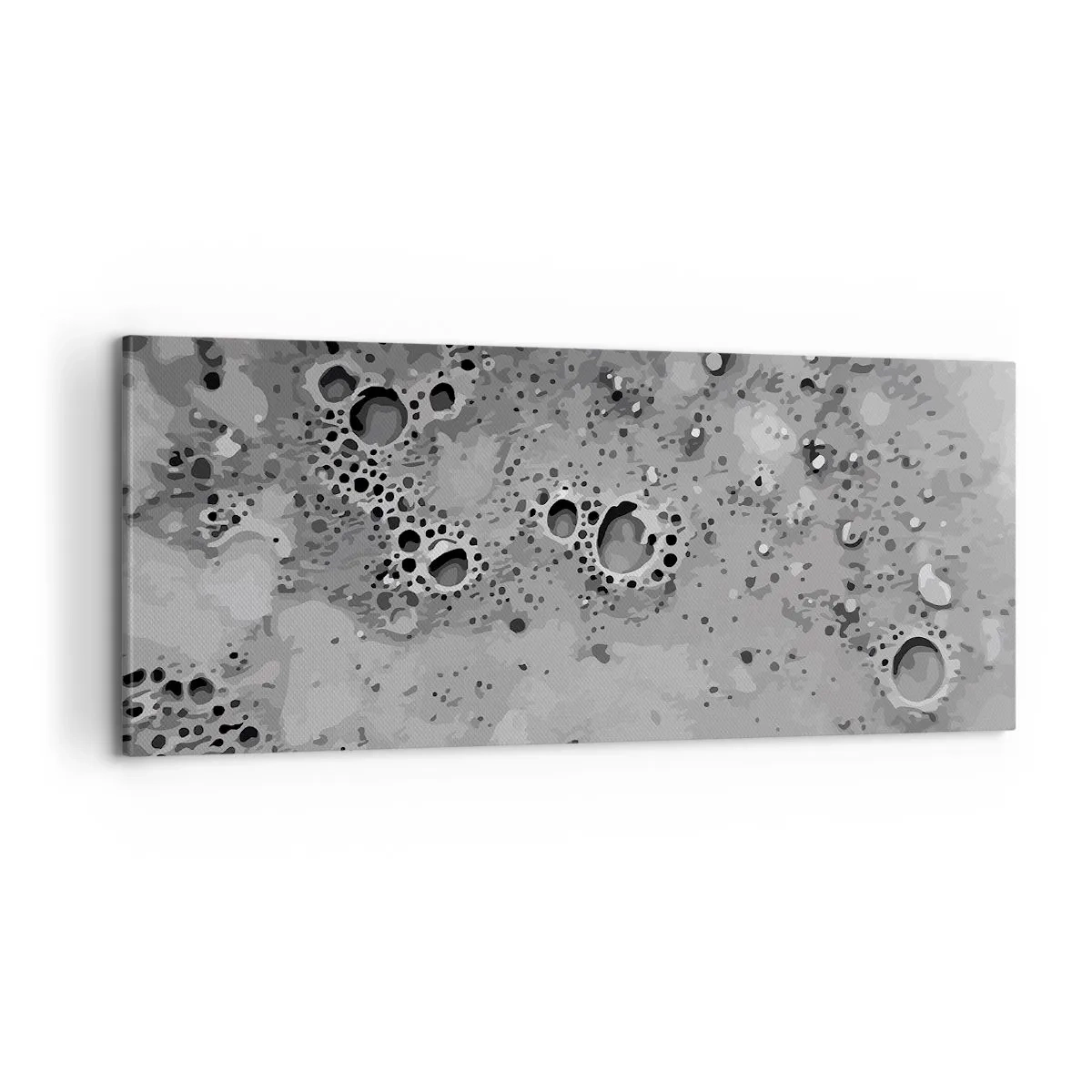 Schilderen op canvas - Als een maanlandschap - 100x40 cm