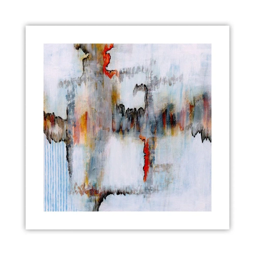 Poster - Een stok op het water - 40x40 cm