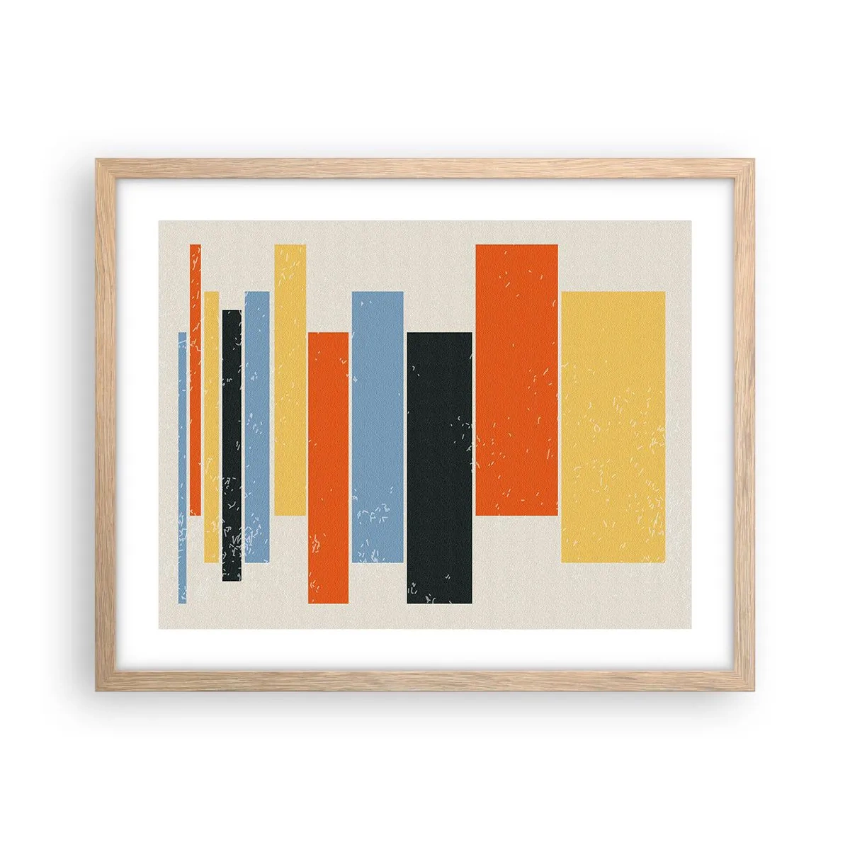 Een poster in een licht eiken lijst - Muzieknotatie - 50x40 cm