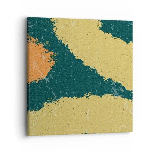 Schilderen op canvas - Abstractie – langzame beweging - 30x30 cm