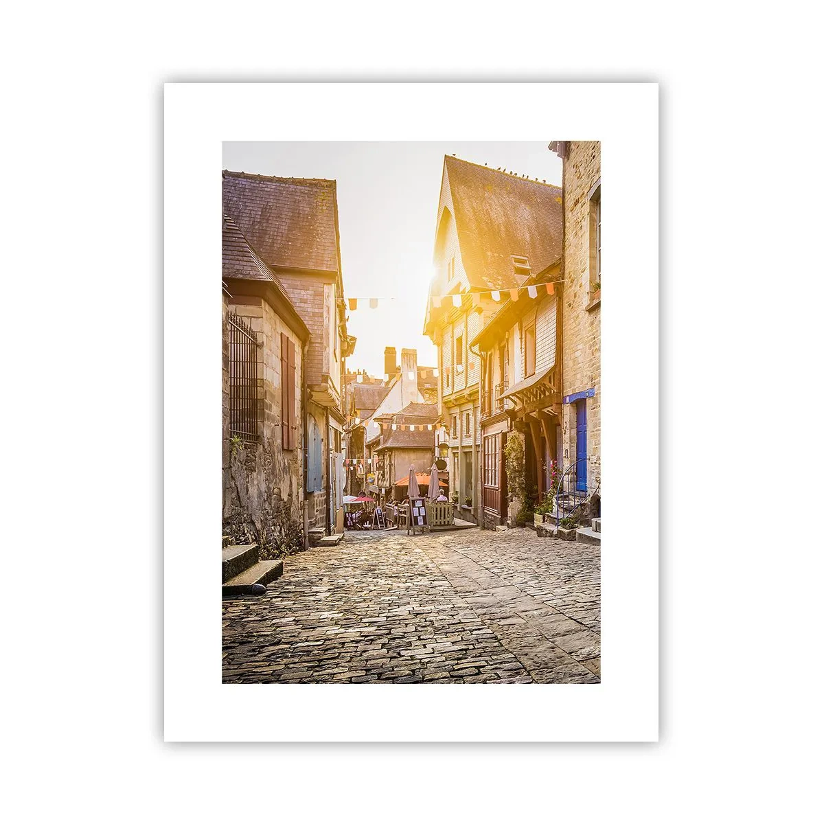 Poster - De witte geest van het stadje - 30x40 cm