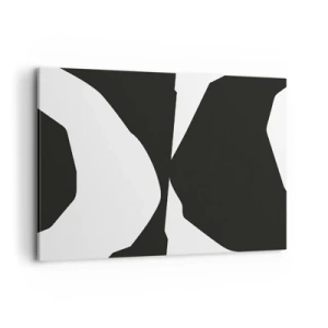 Schilderen op canvas - Positief – negatief - 100x70 cm