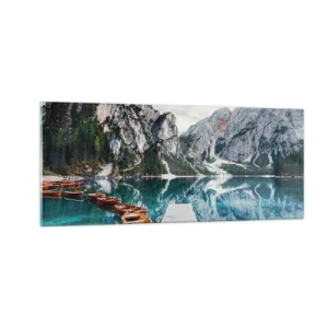 Schilderen op glas - We zullen je schoonheid laten zien - 100x40 cm