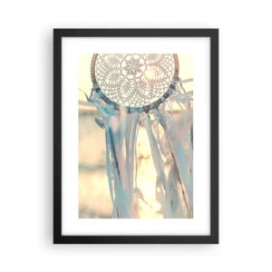 Poster in een zwarte lijst - Kanten totem - 30x40 cm