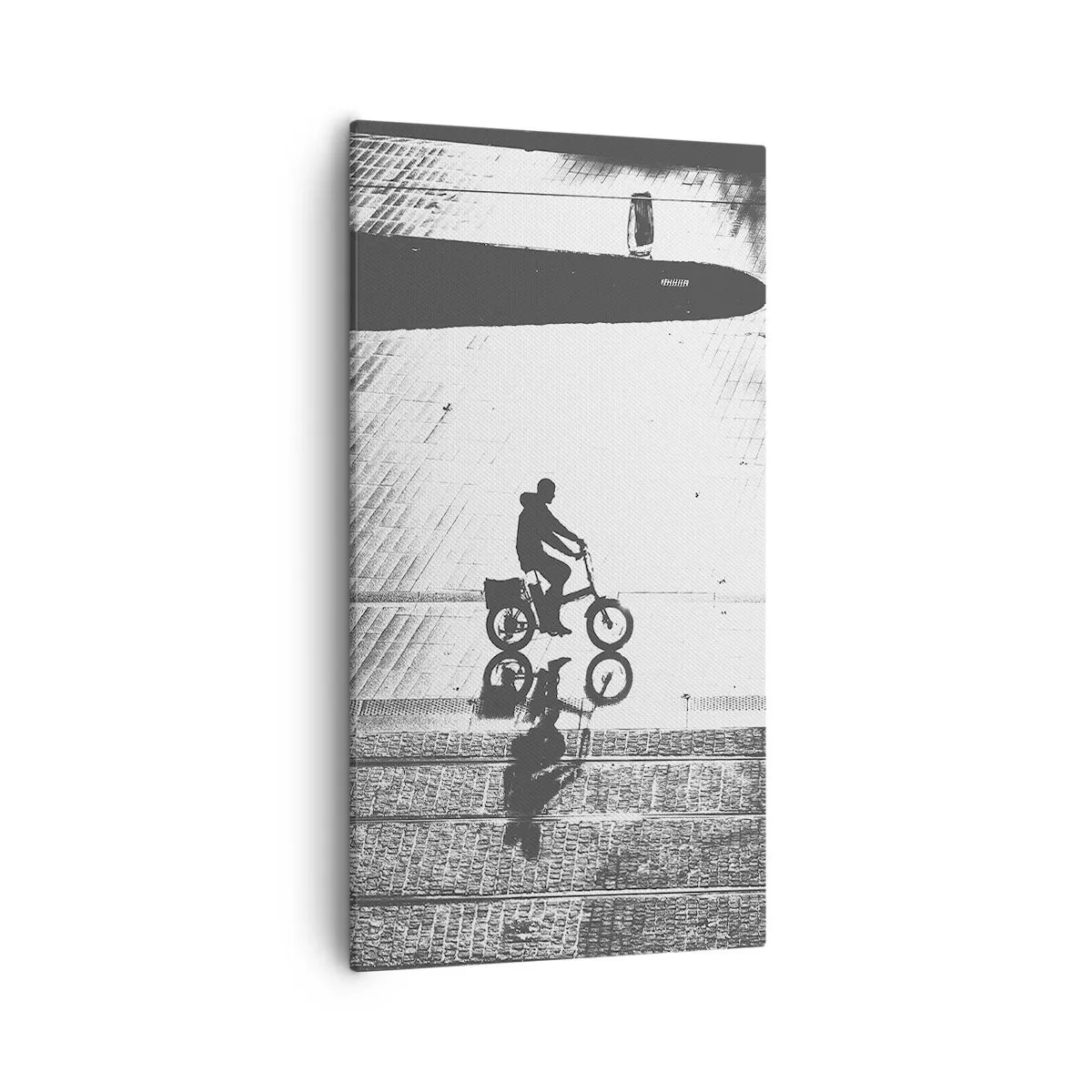 Schilderen op canvas - Voor mij, door de stad - 55x100 cm