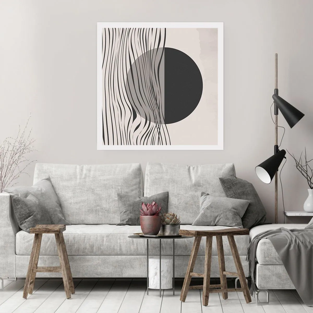 Poster - Halve compositie - 30x30 cm