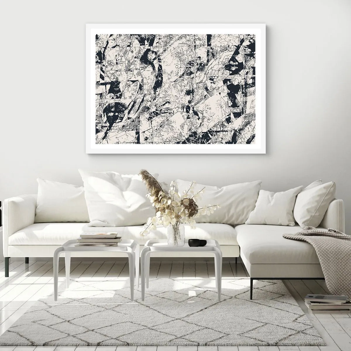 Poster in een witte lijst - Interpenetratie van tegenstellingen - 40x30 cm