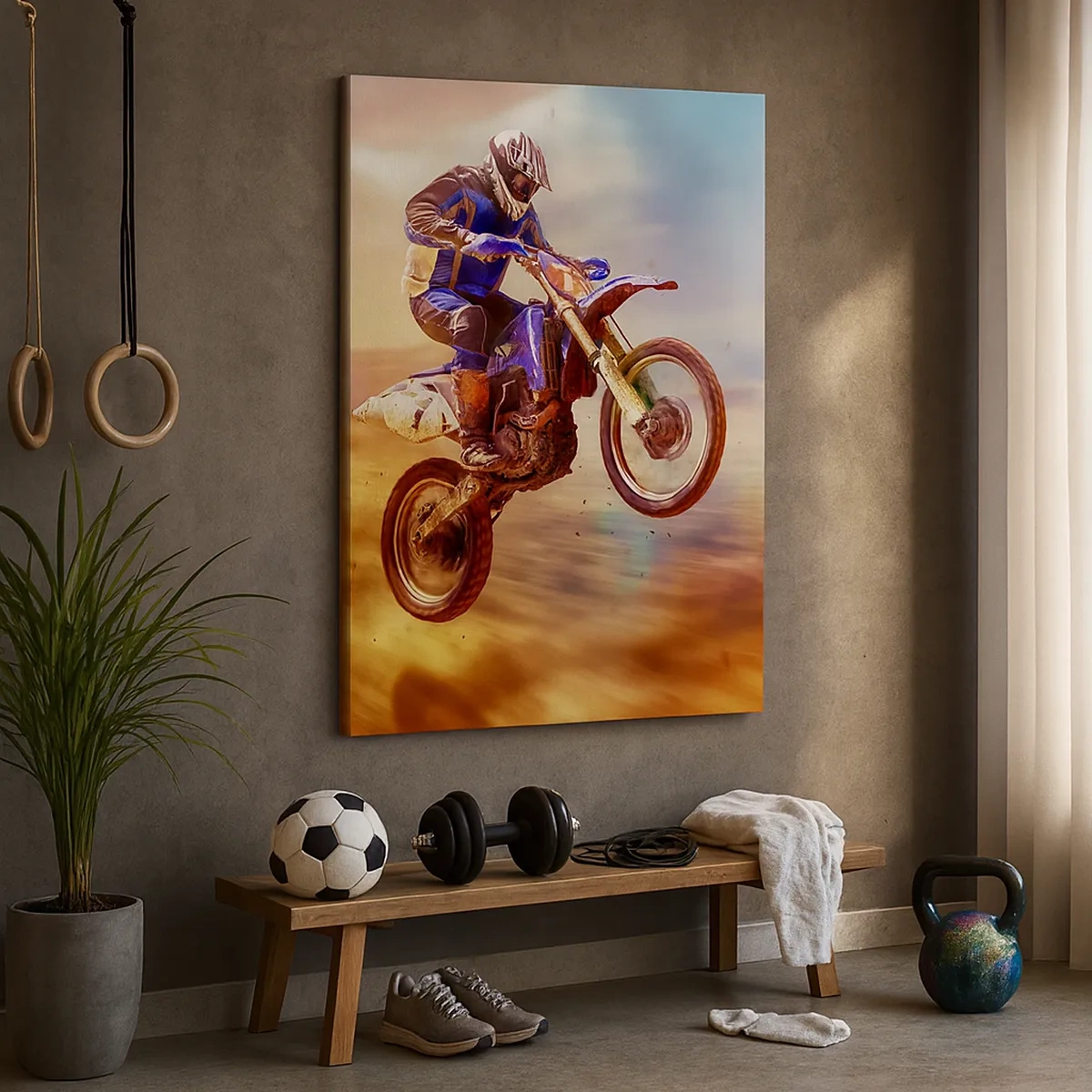 Schilderen op canvas - Motor duizeligheid - 50x70 cm