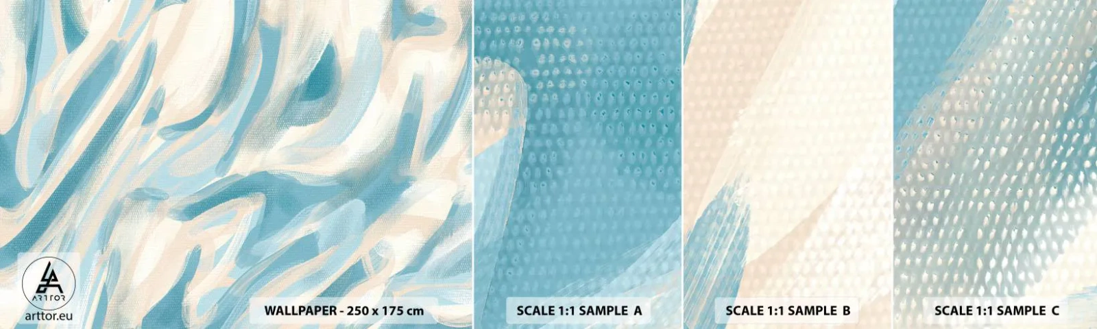 Fotobehang Staaltje Standard Eco - Lente briesjes - Deel, Helder, Pastel - 100x30 cm
