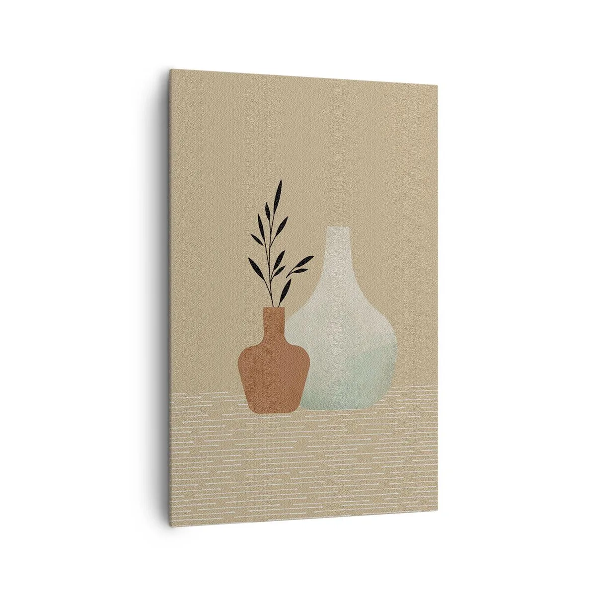 Schilderen op canvas - De vaas en zijn idee - 80x120 cm