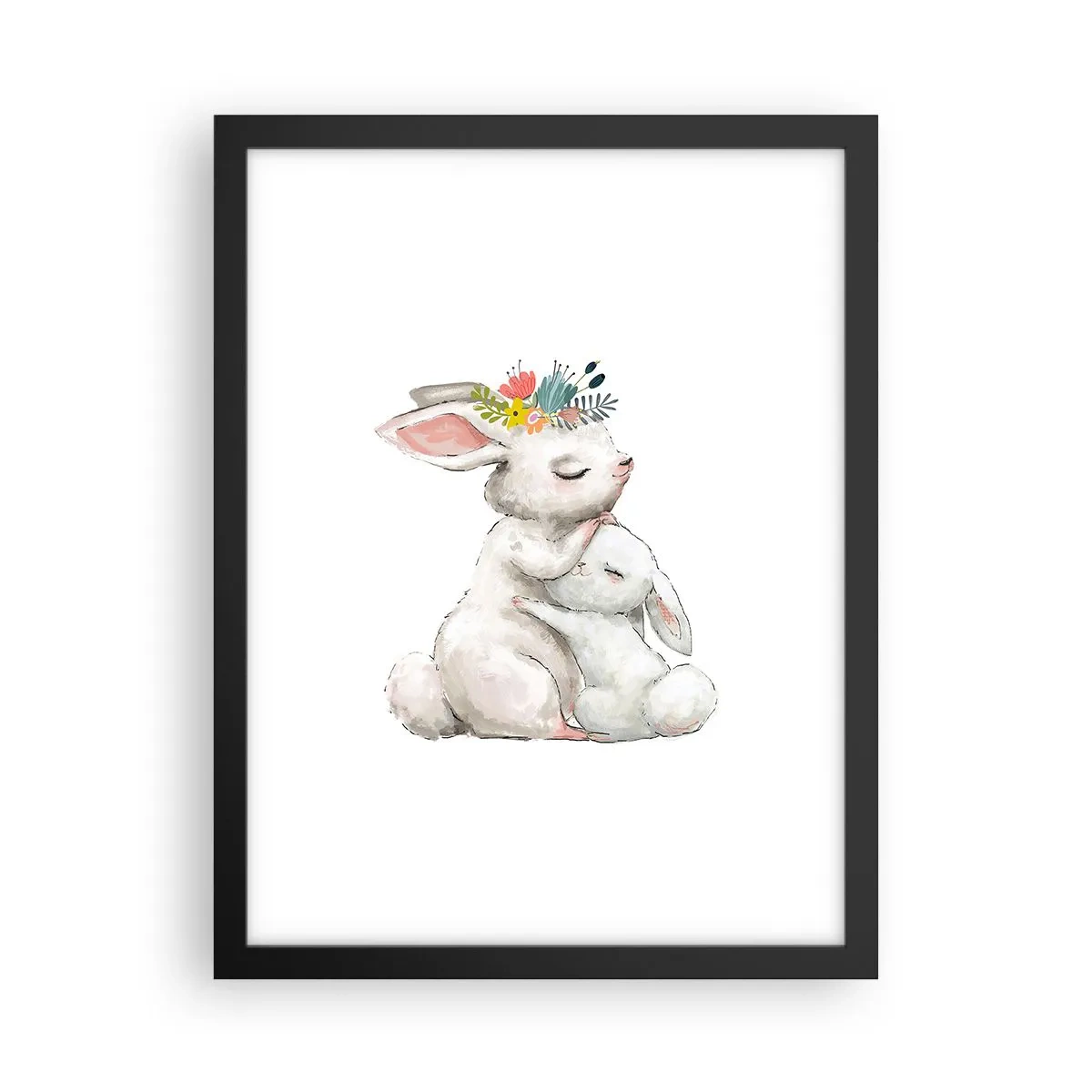 Poster in een zwarte lijst - Het is het beste met mama - 30x40 cm