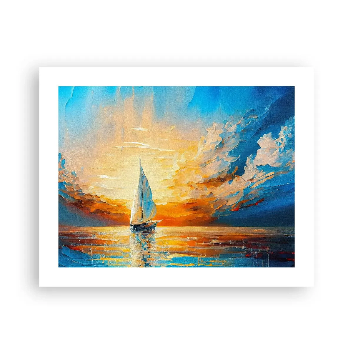 Poster - Zeilen in goud - 50x40 cm