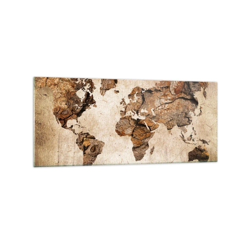Schilderen op glas - Ontdekking van de wereld - 120x50 cm