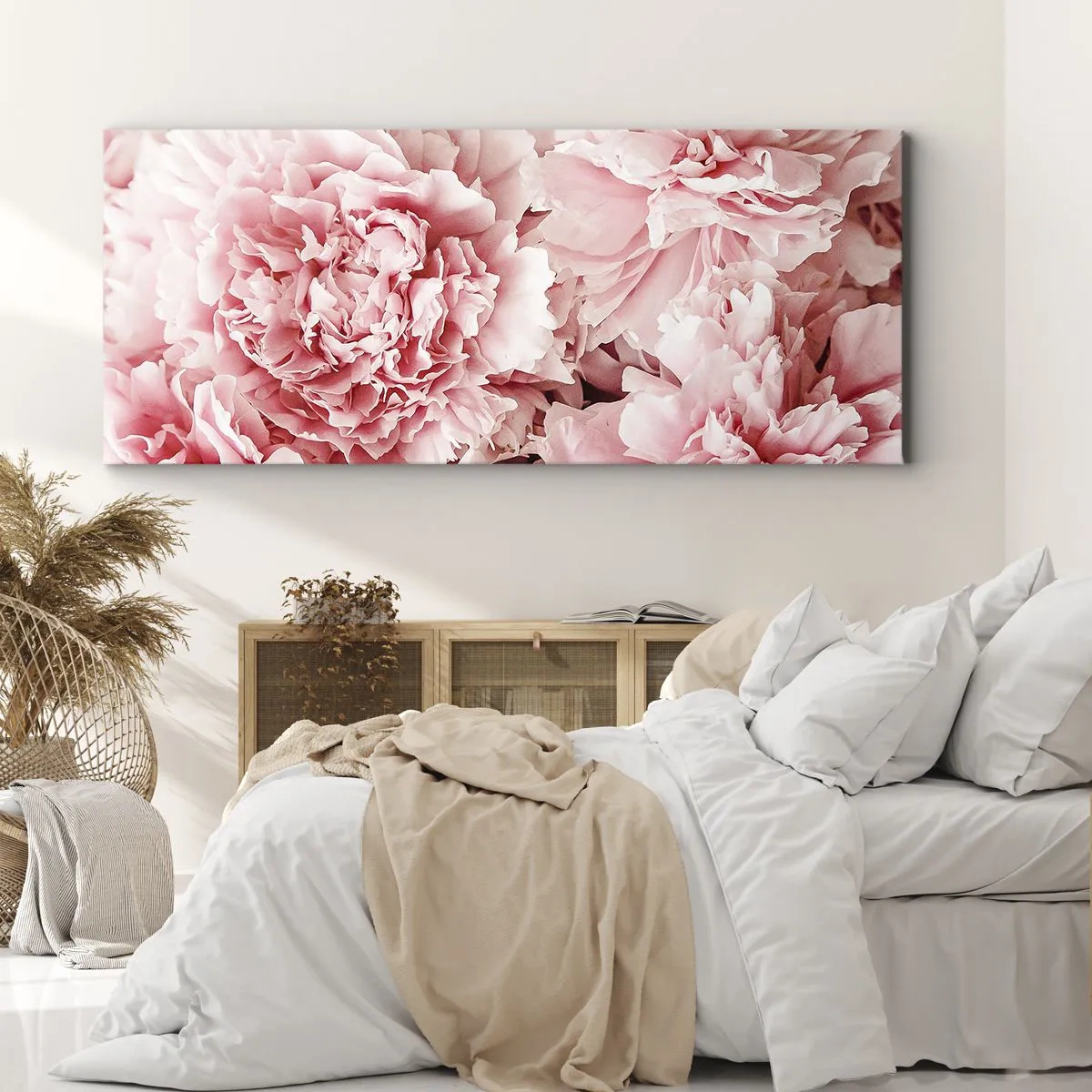 Schilderen op canvas - Roze droom - 100x40 cm