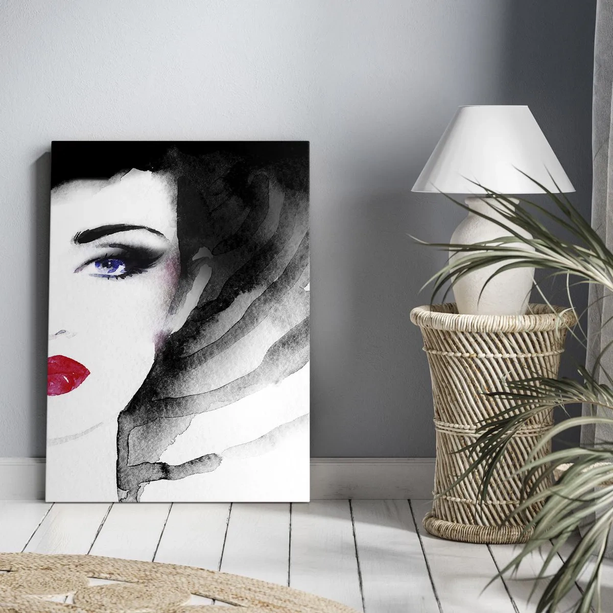 Schilderen op canvas - Hij duwt terug en roept - 70x100 cm