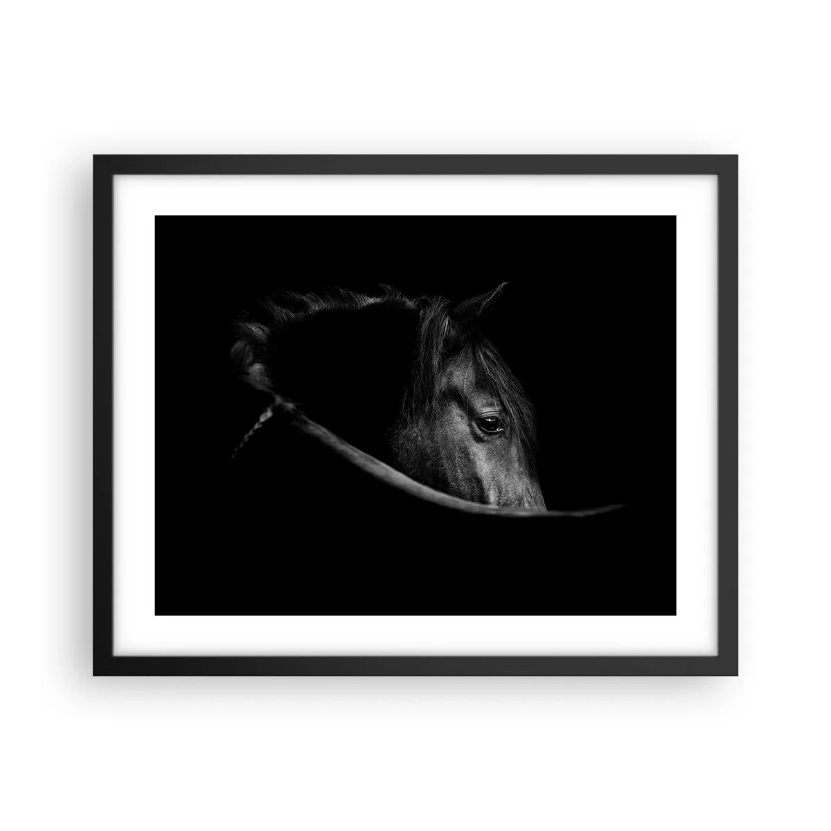Poster in een zwarte lijst - Zwarte Prins - 50x40 cm