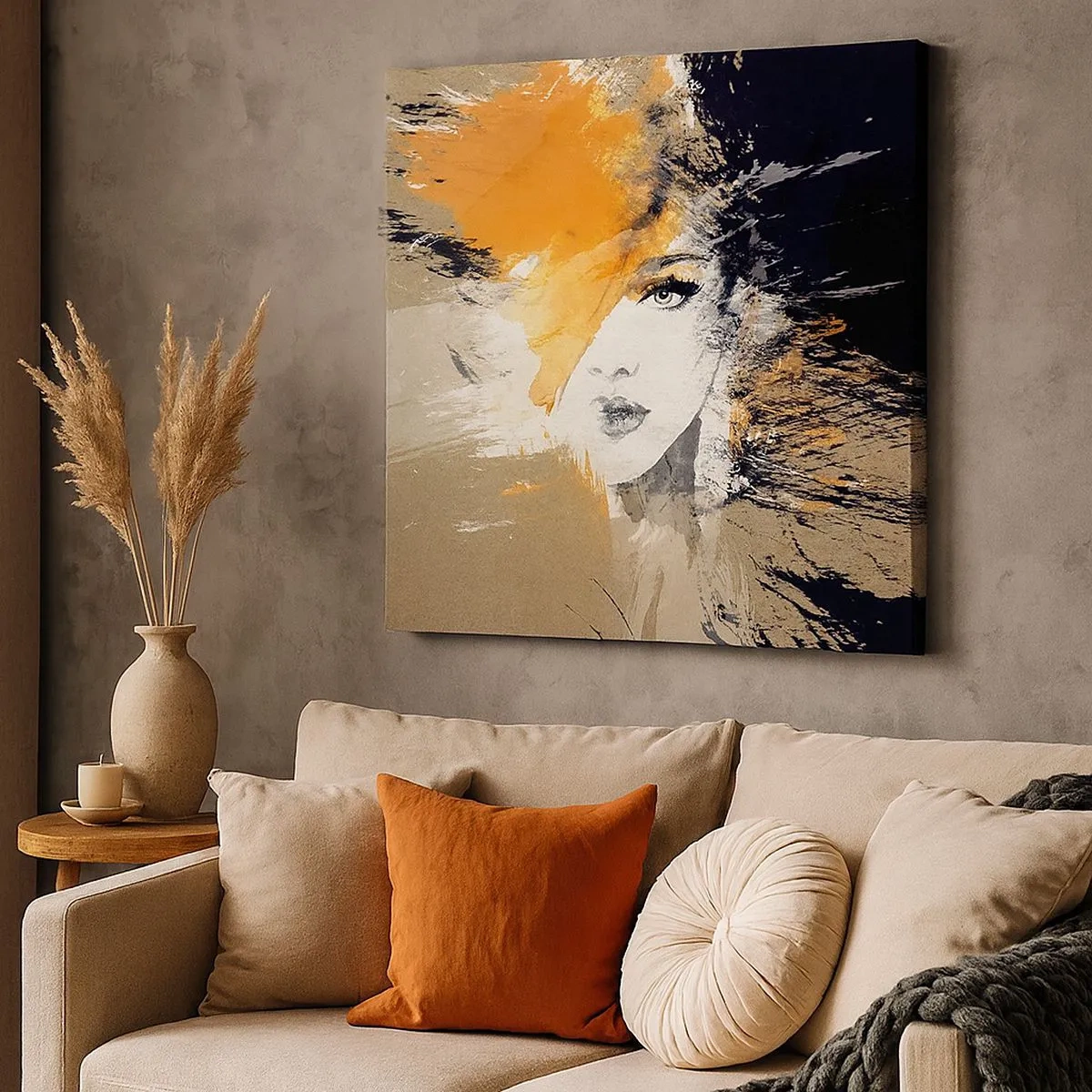 Schilderen op canvas - En er is licht - 30x30 cm